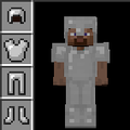 Iron armor when worn and in item form