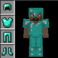 Diamond armor when worn and in item form